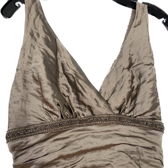 Nicole Miller Collection dress. New, never worn. Ruche fabric, beaded detail. - Picture 3 of 6